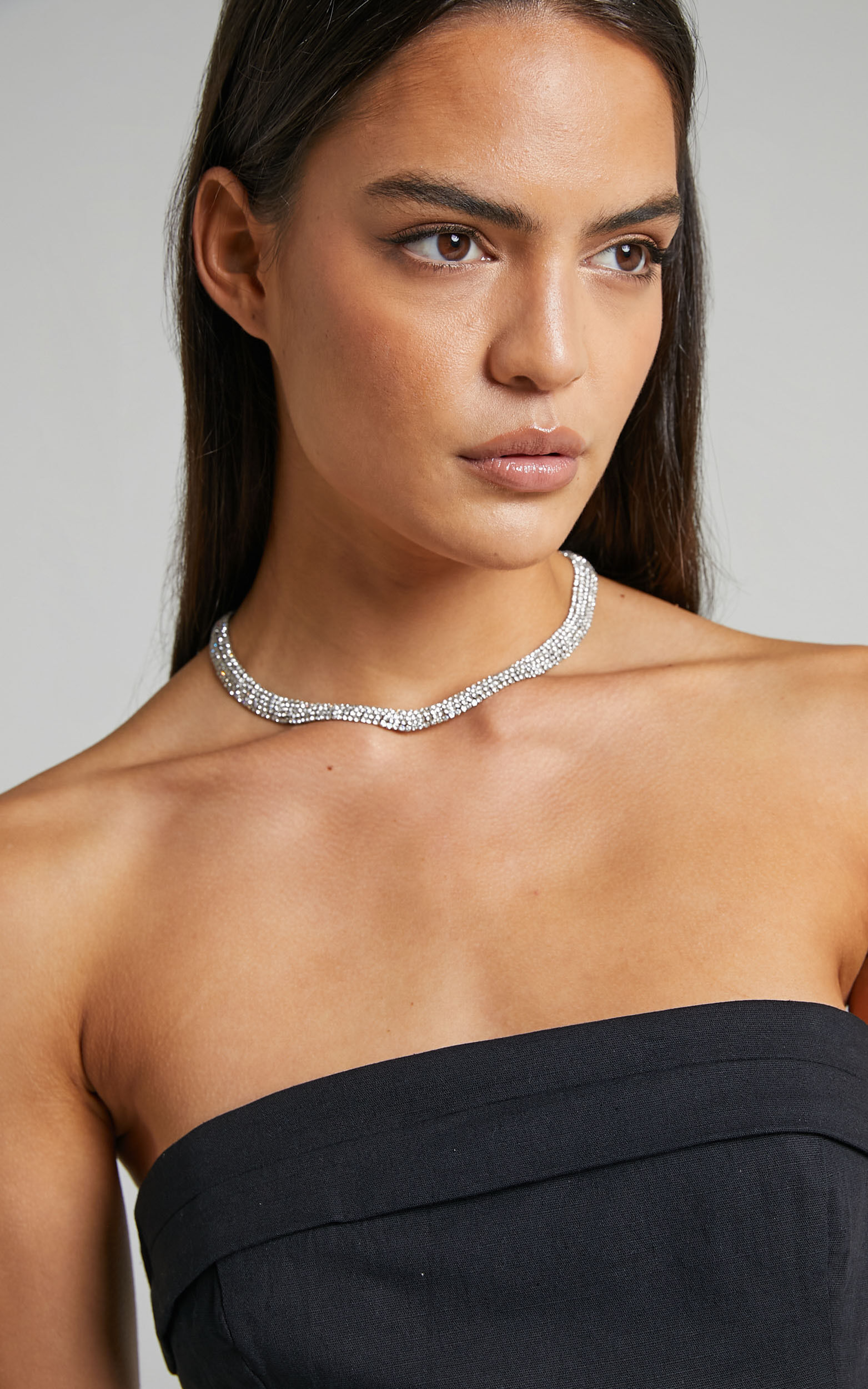 Choker sales necklace silver