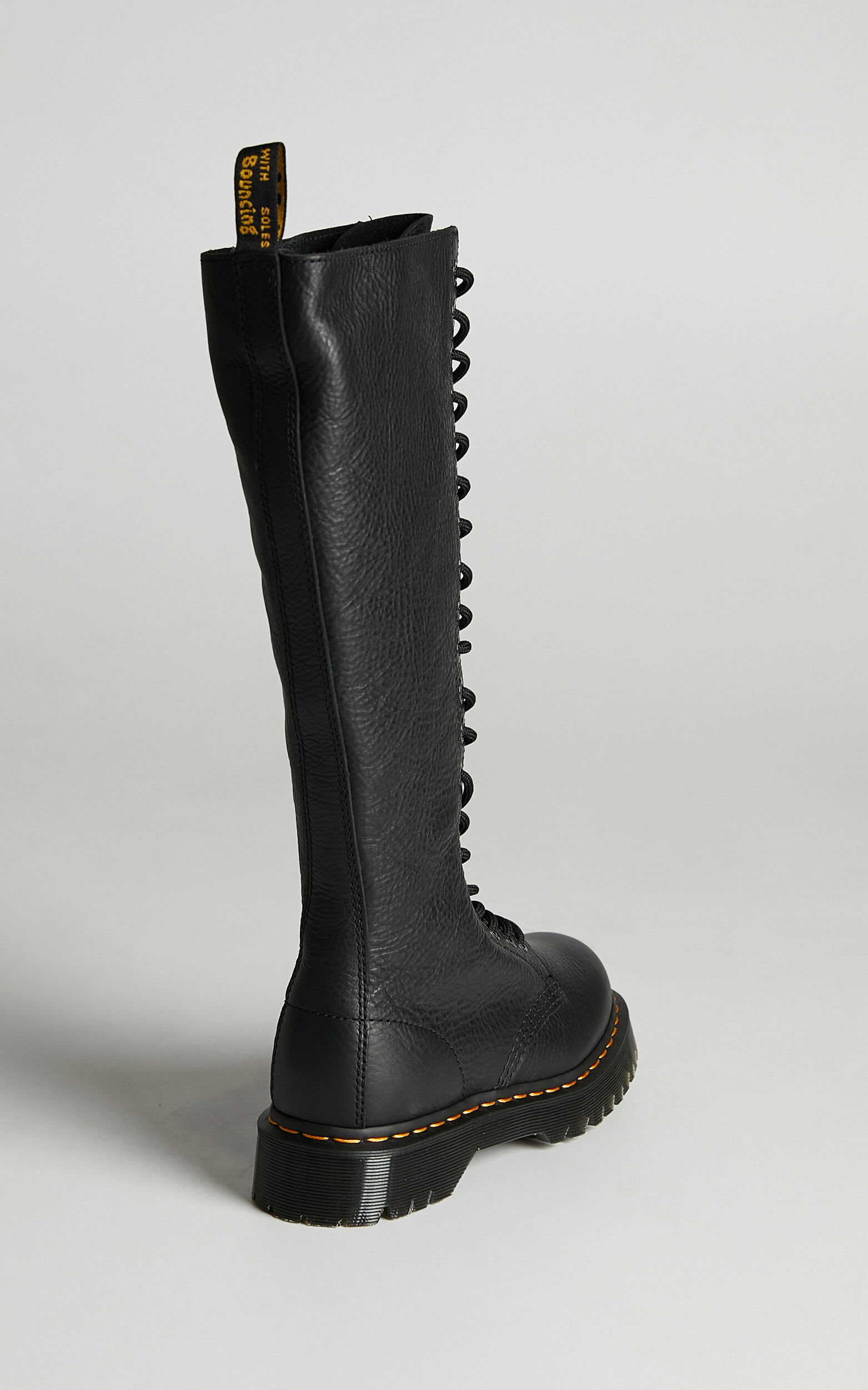 Dr. Martens - 1B60 Bex 20 Eye Zip Boot in Black Pisa | Showpo