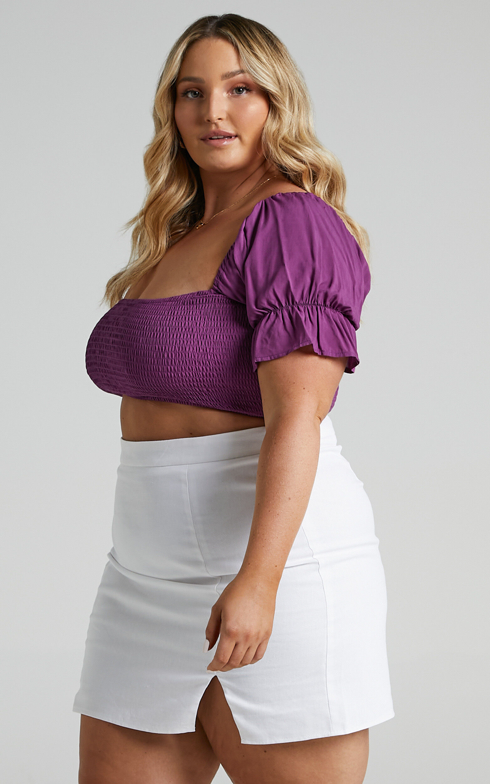 White linen clearance skirt plus size