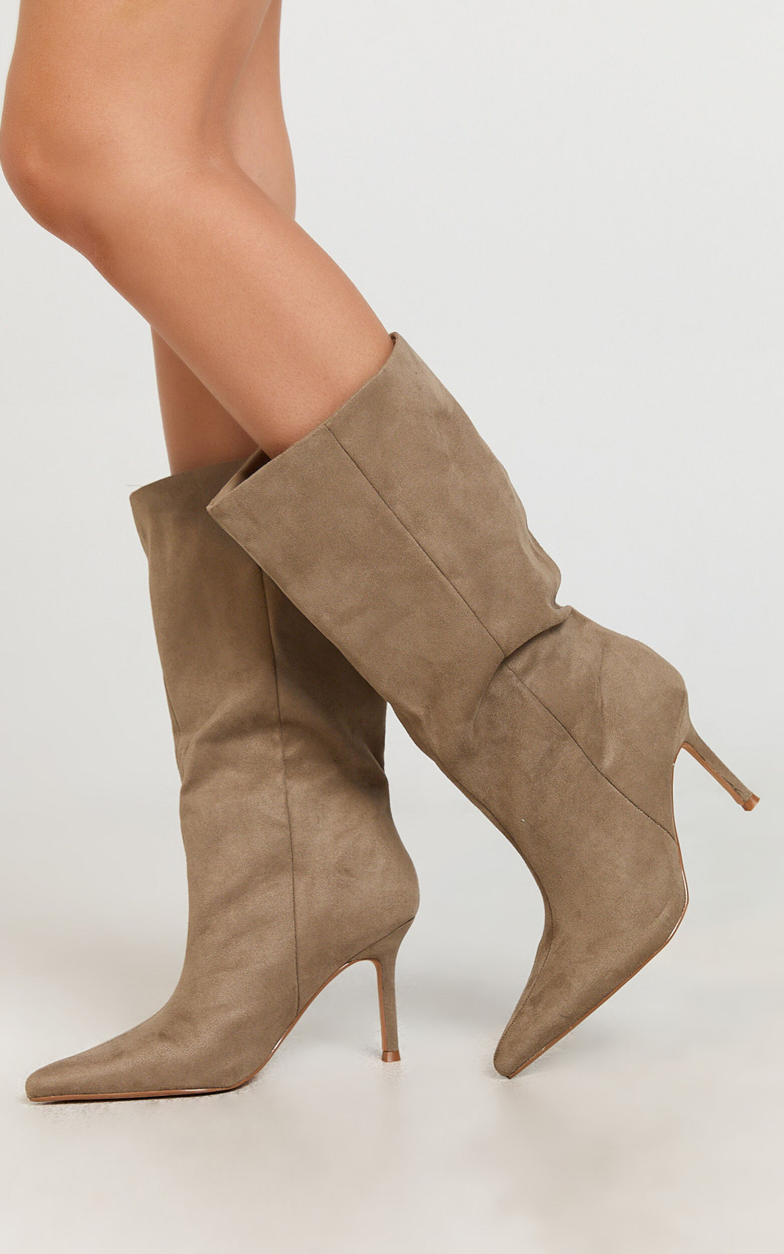 Billini - Nour Boots in Taupe Suede - 05, BRN2