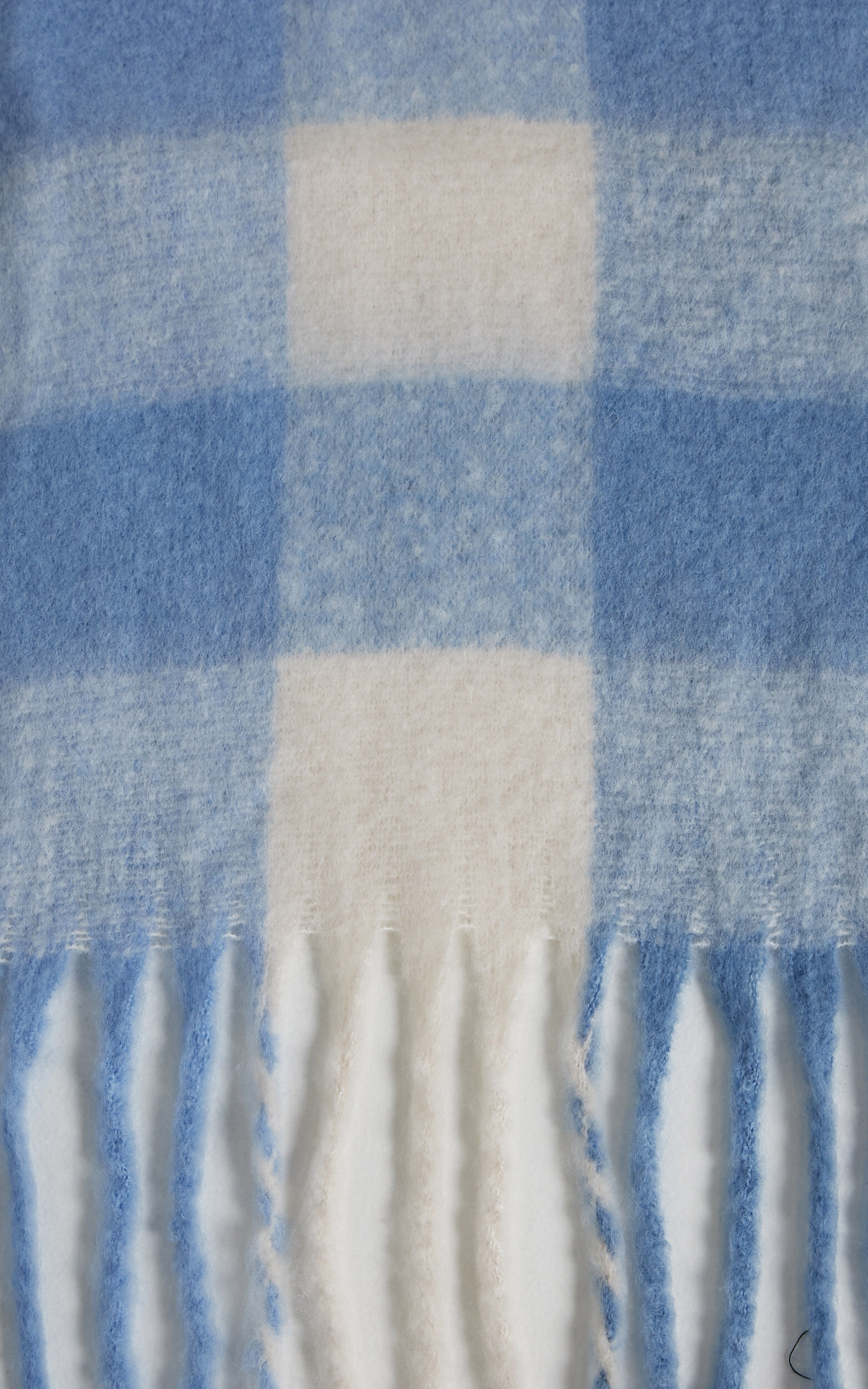Blue clearance white scarf