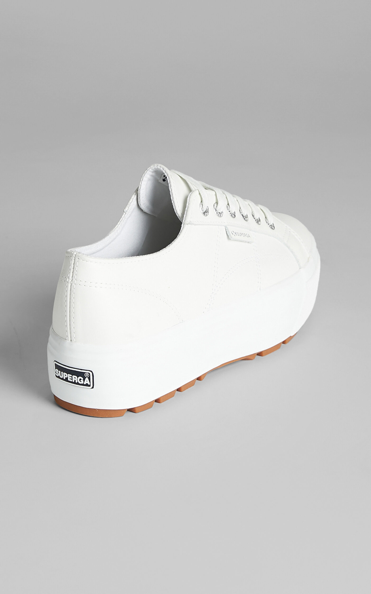 Superga 2790 Tank Nappa Sneakers in 900 White Showpo
