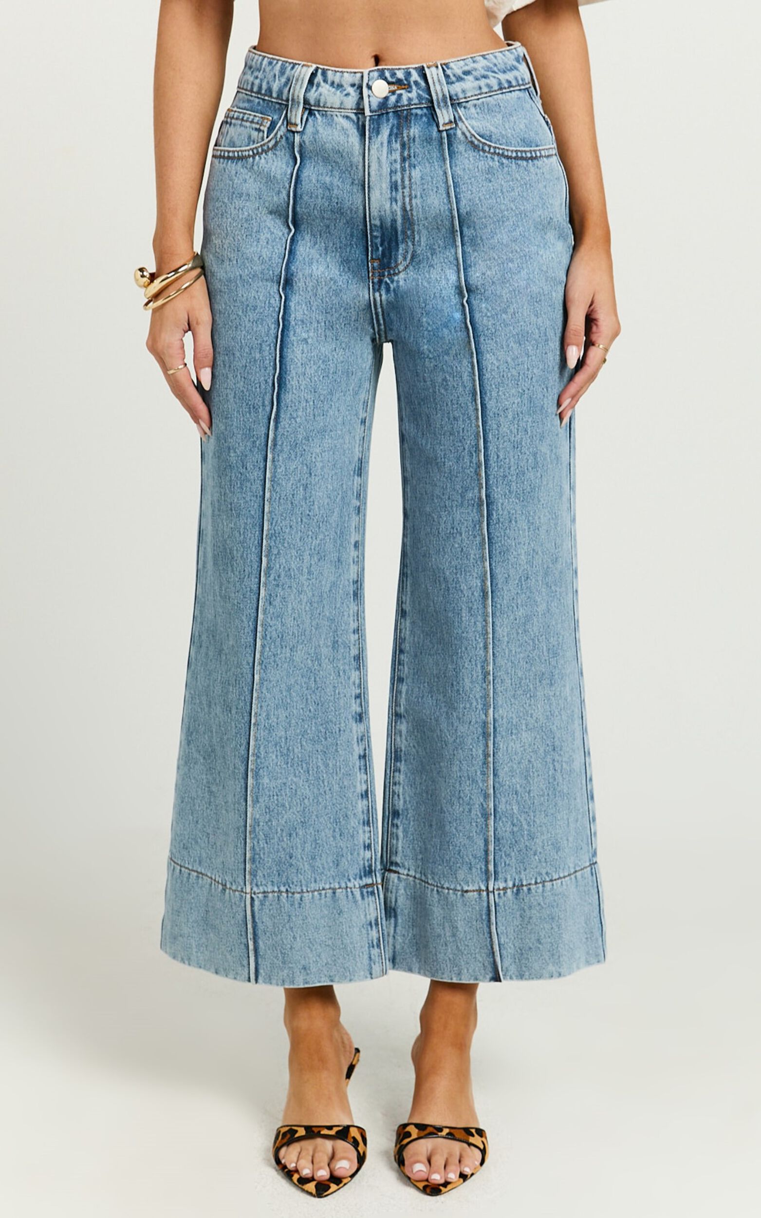 【直営・関税送料込】Jolene wed leg jeans Unpublished Jolene Cargo High-Rise Wide-Leg Jeans