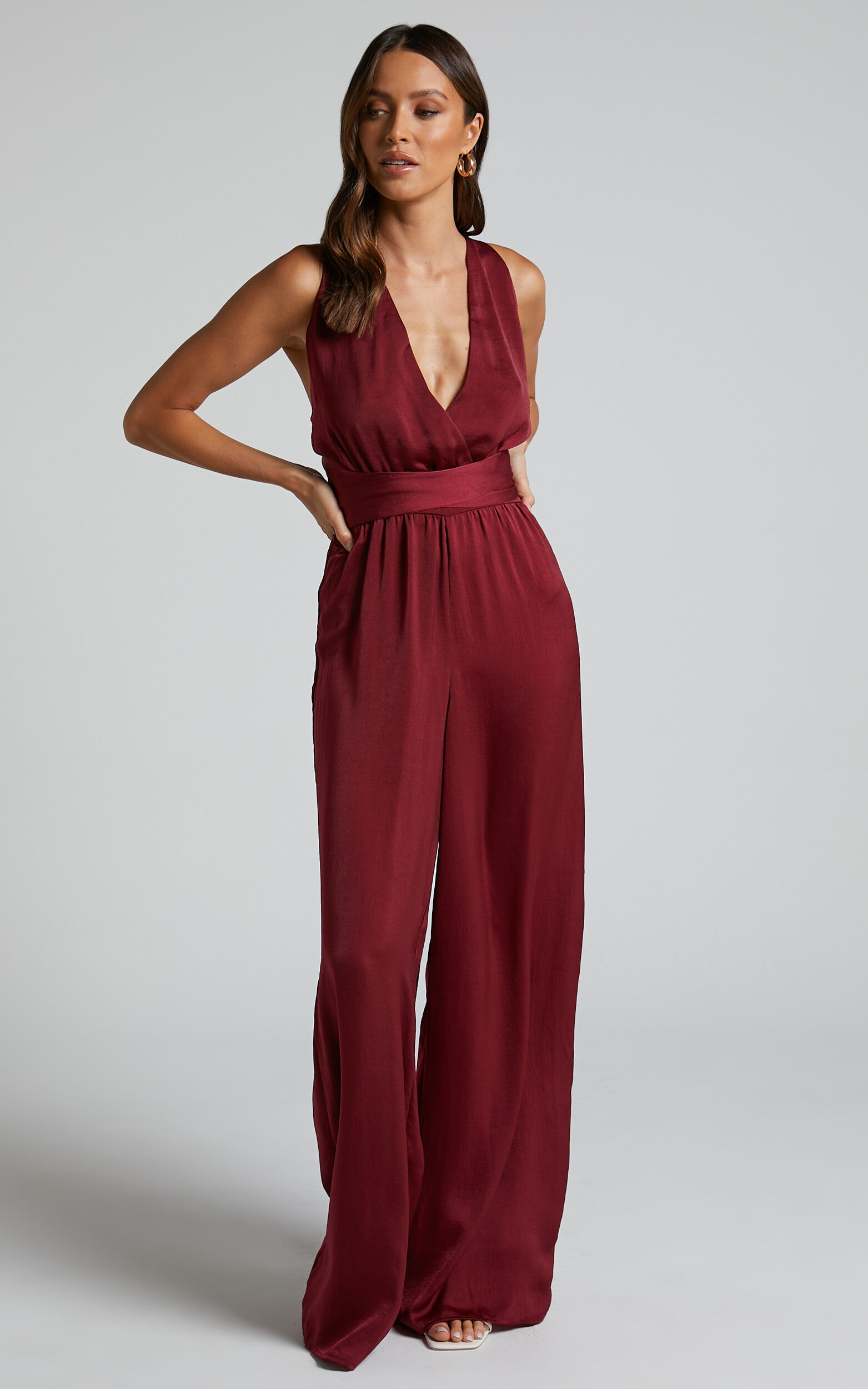 Showpo red on sale jumpsuit