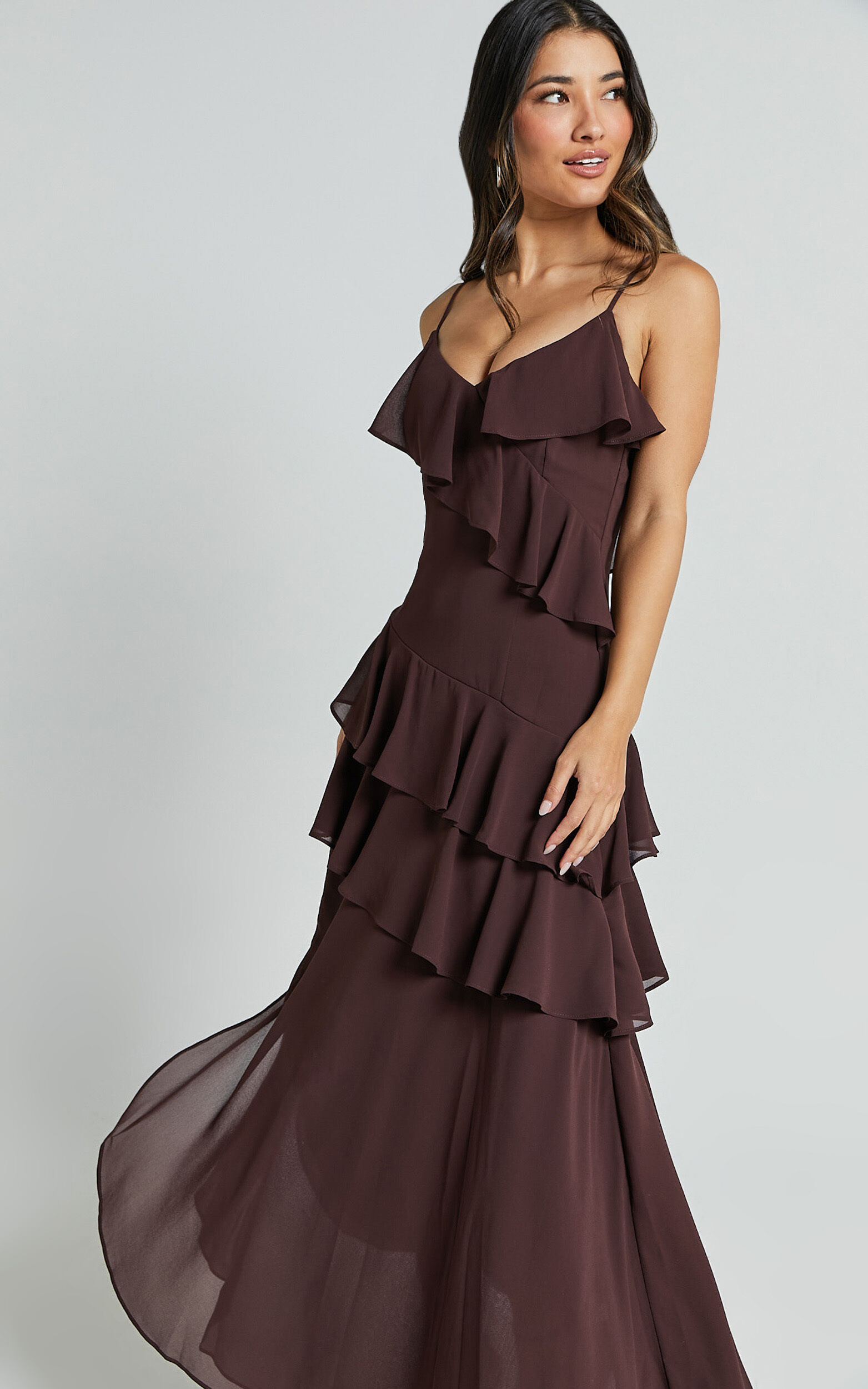 Emily ruffle flare dress top