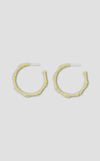 Jolie & Deen - Cane Hoop Earrings in Gold