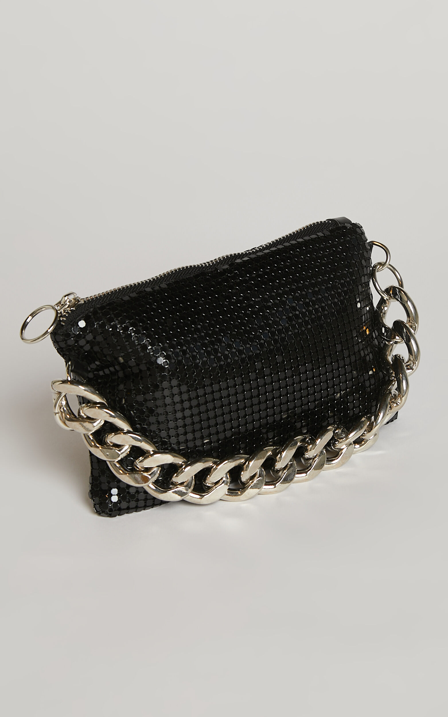 Bag with silver chain strap online