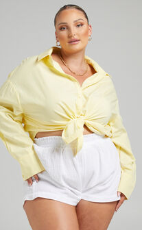 Terah Shirt - Button Up Shirt in Butter Yellow