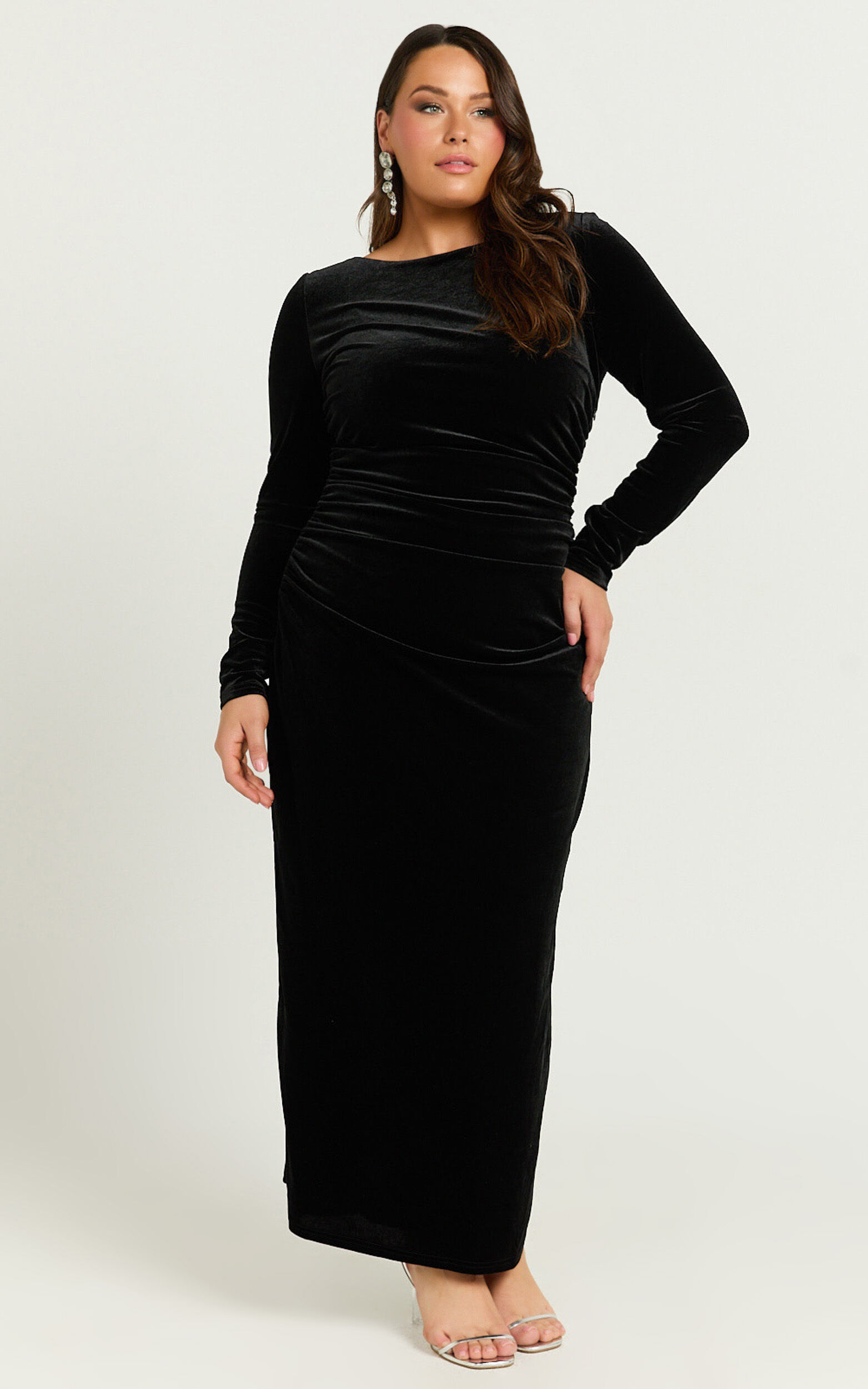 Maribelle black velvet dress 2025