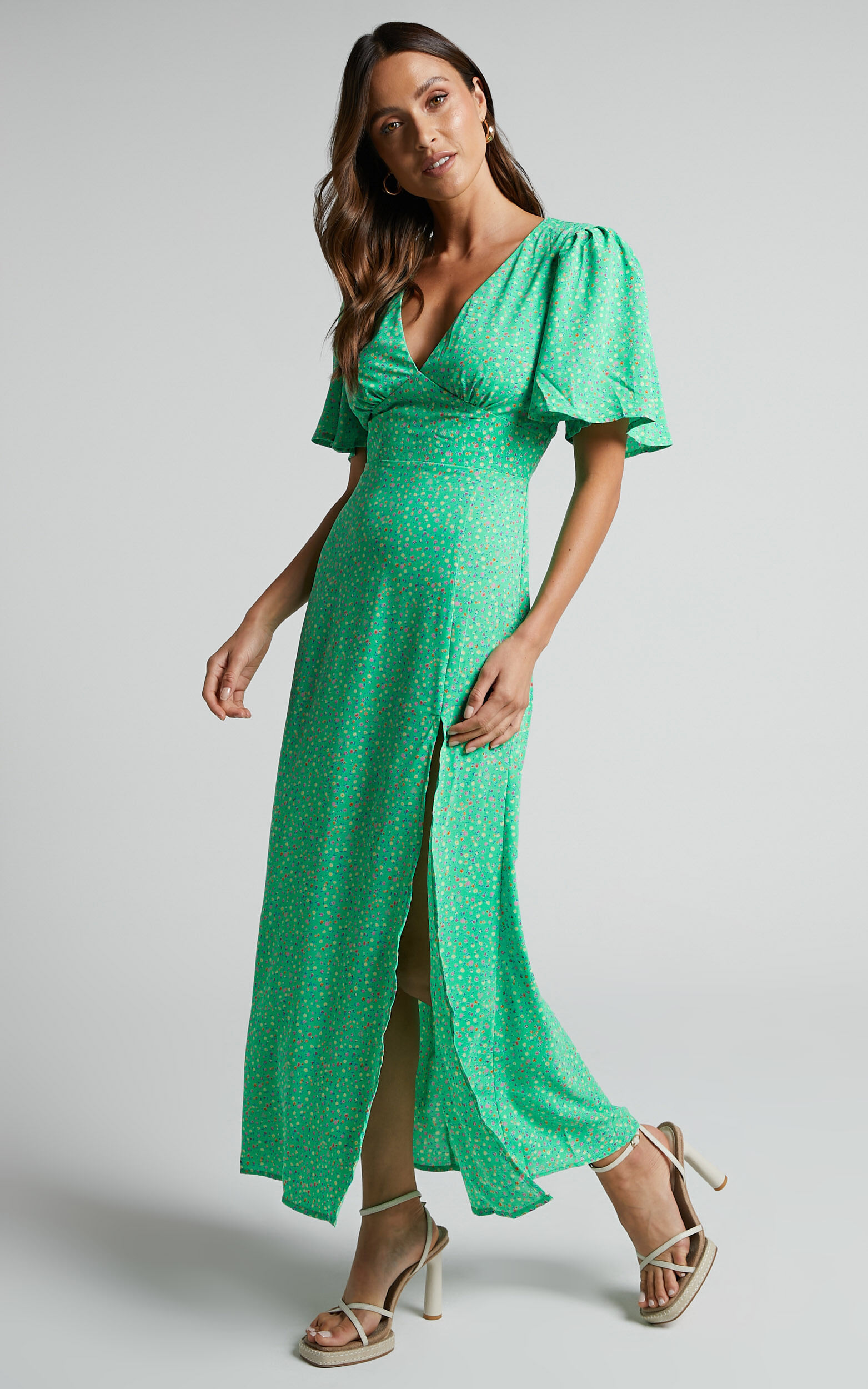 Topshop austin dress green hot sale