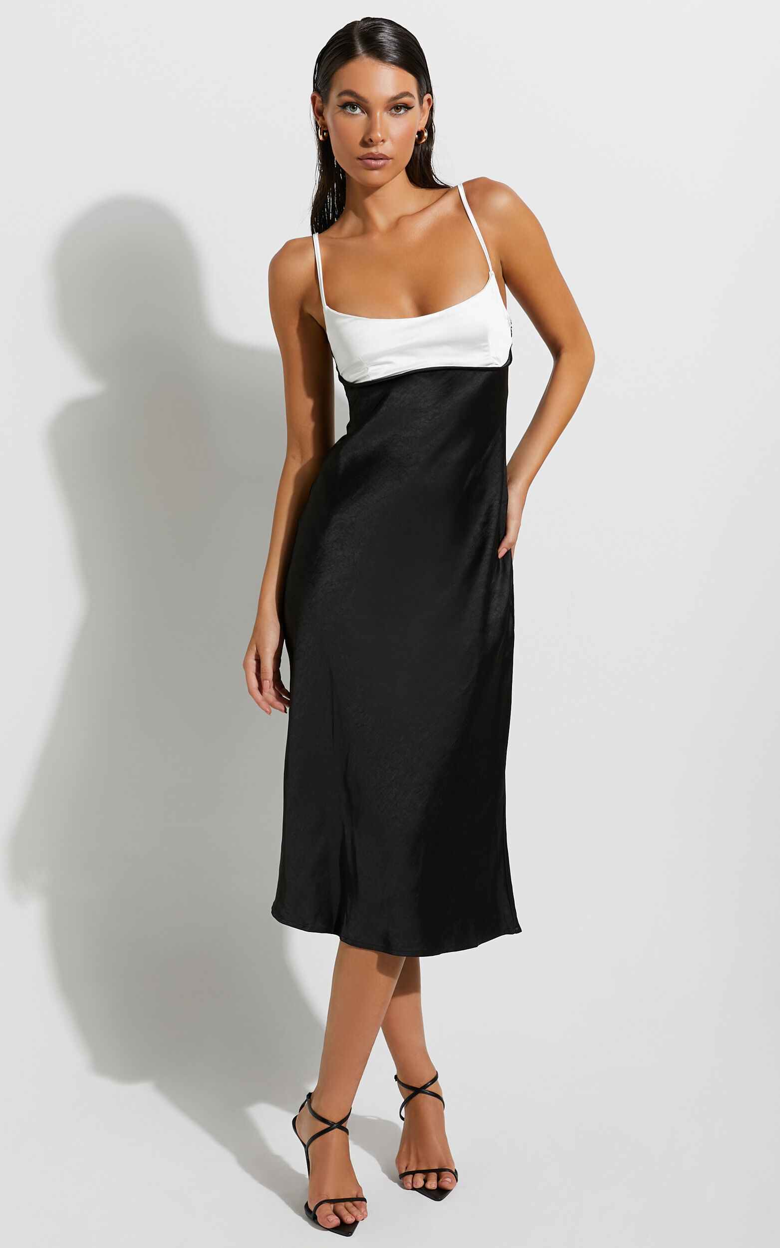 Black midi occasion dress online