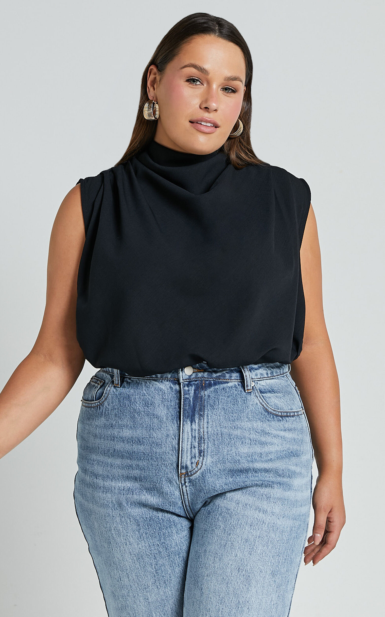 High Neck Tops Sleeveless Short Long Sleeve Showpo