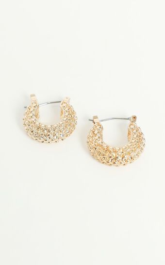 Claudi Hoop Earrings in Gold