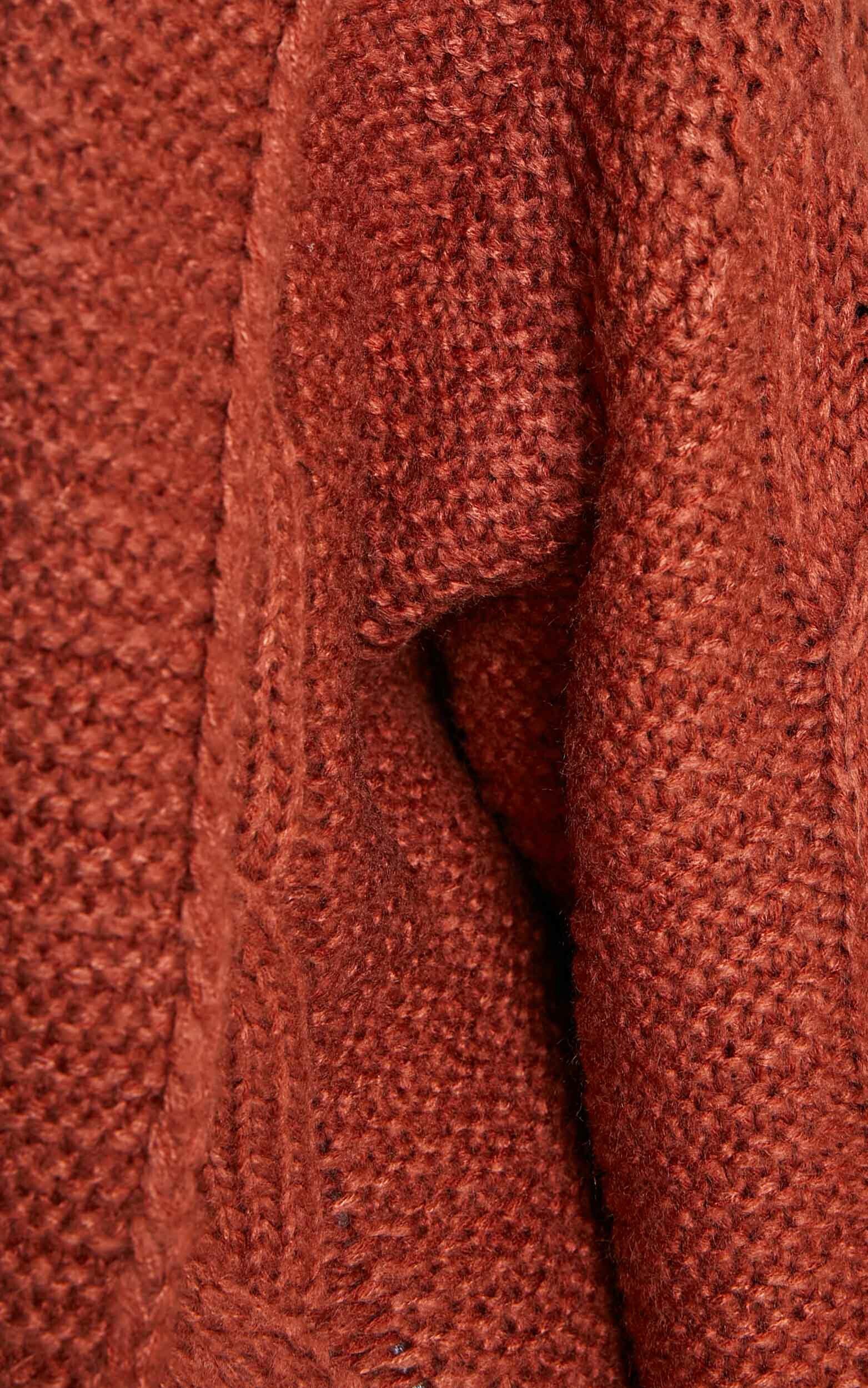 Chunky burnt outlet orange cardigan
