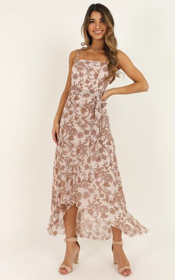Be Good At It Dress In Off White Floral