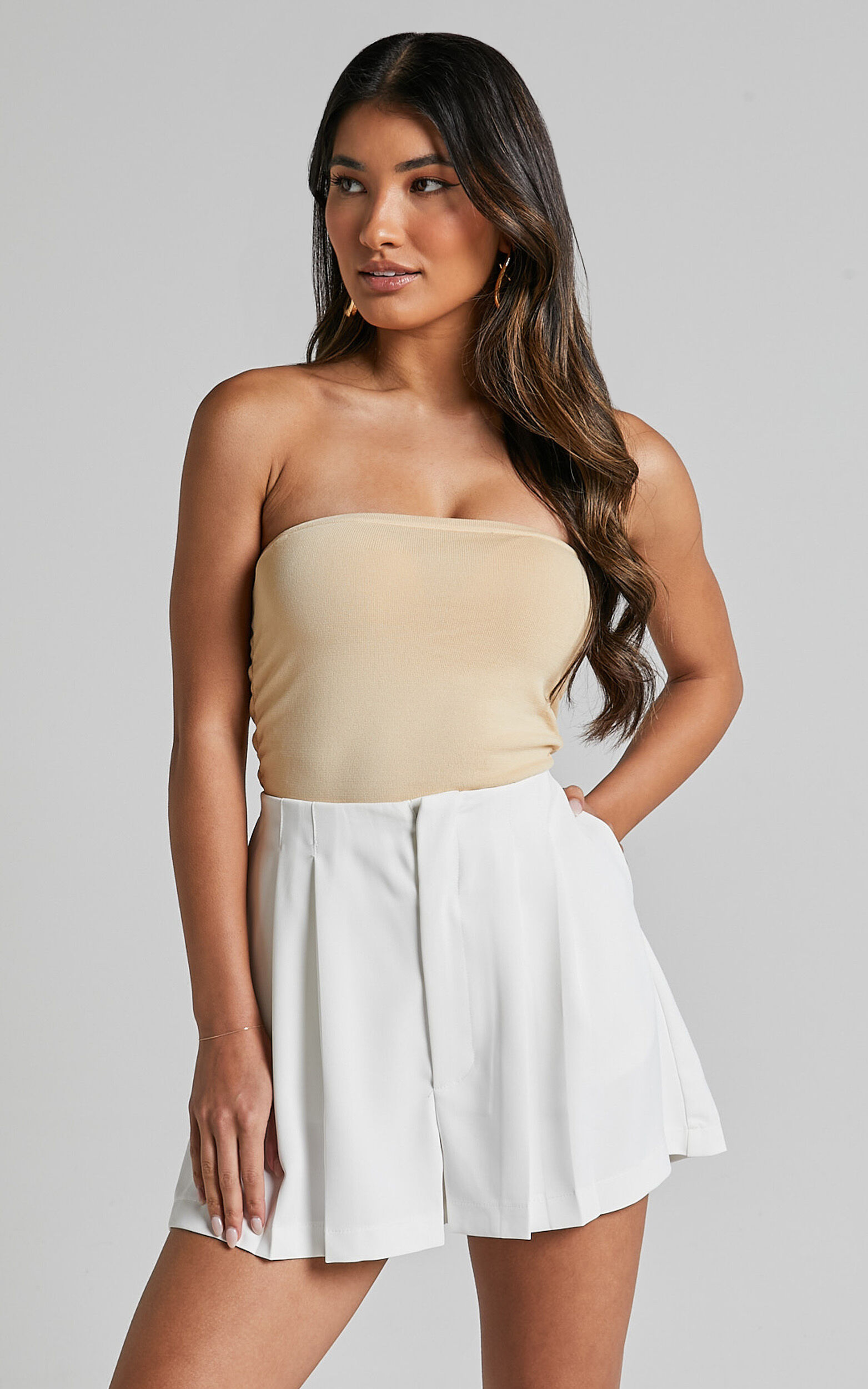 High waist tailored shorts clearance