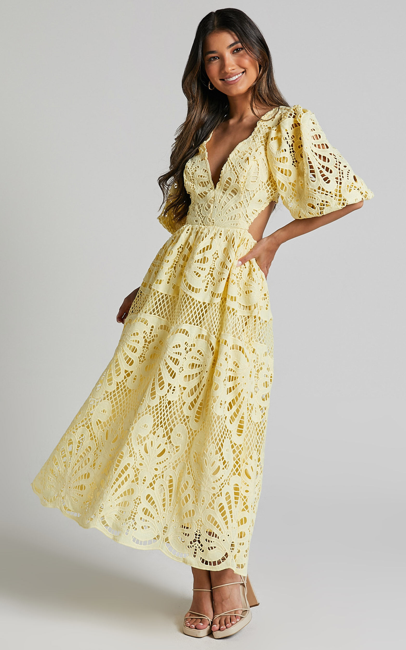 Lemon lace dress best sale