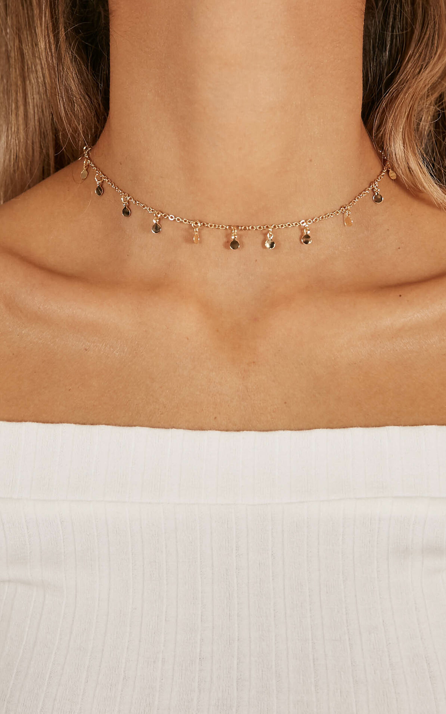 Lights Down Low choker in Gold - NoSize, GLD1