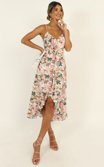 Kiss Me Now Dress in Rose Floral