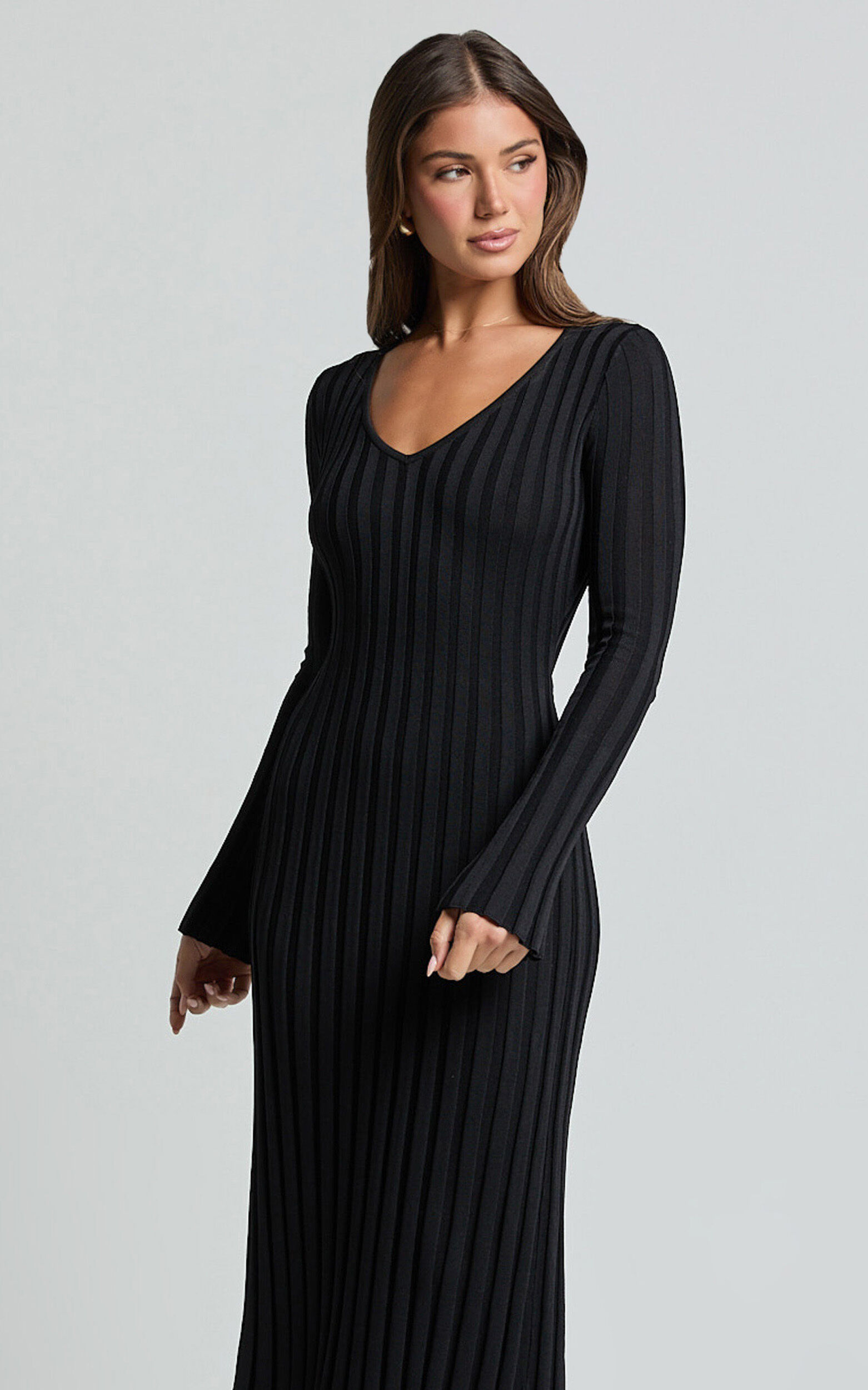 Long sleeve knit dress shop