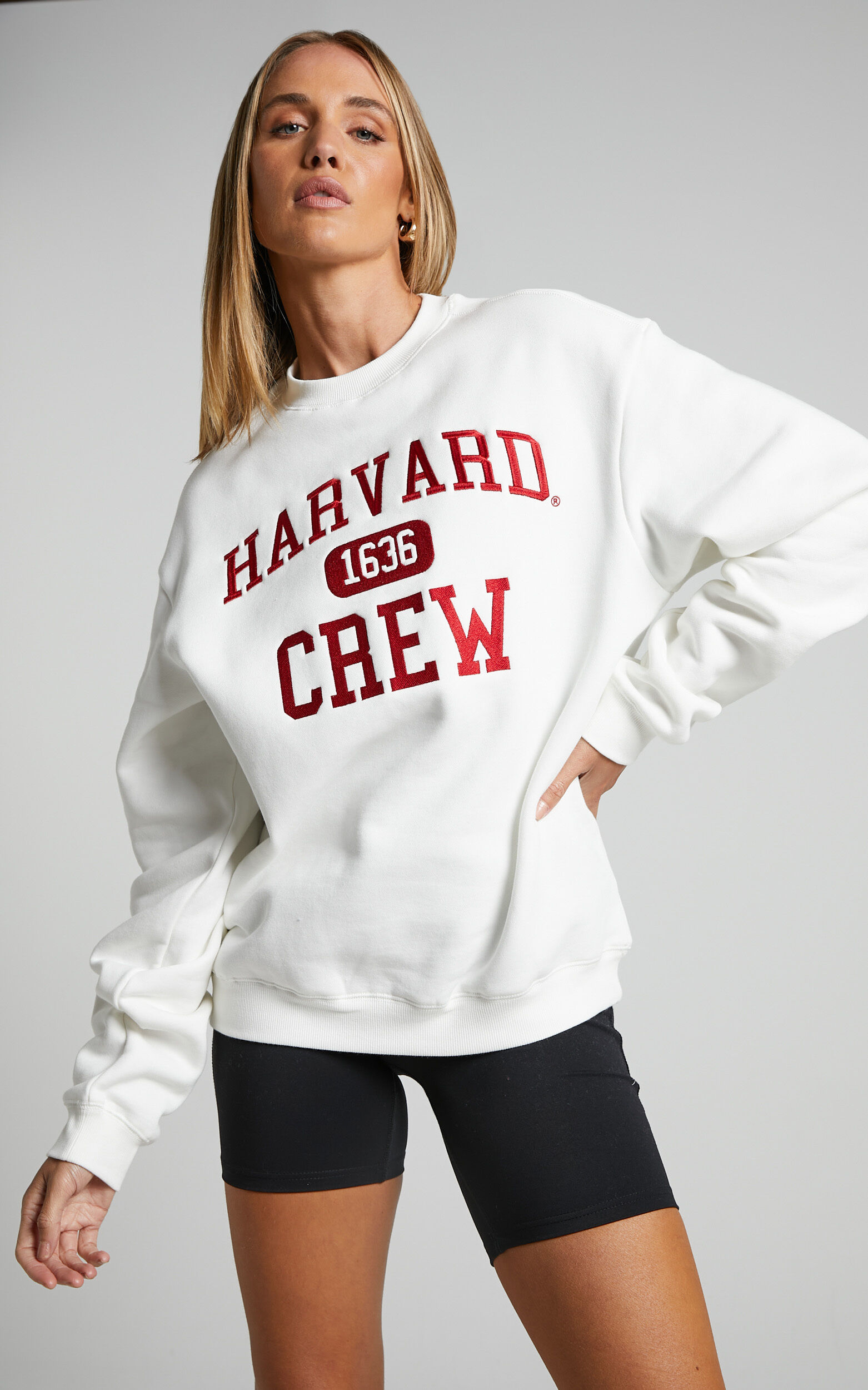 全国送料無料・イイ店 Harvard - NCAA University White Vintage in Crew Athletics トップス