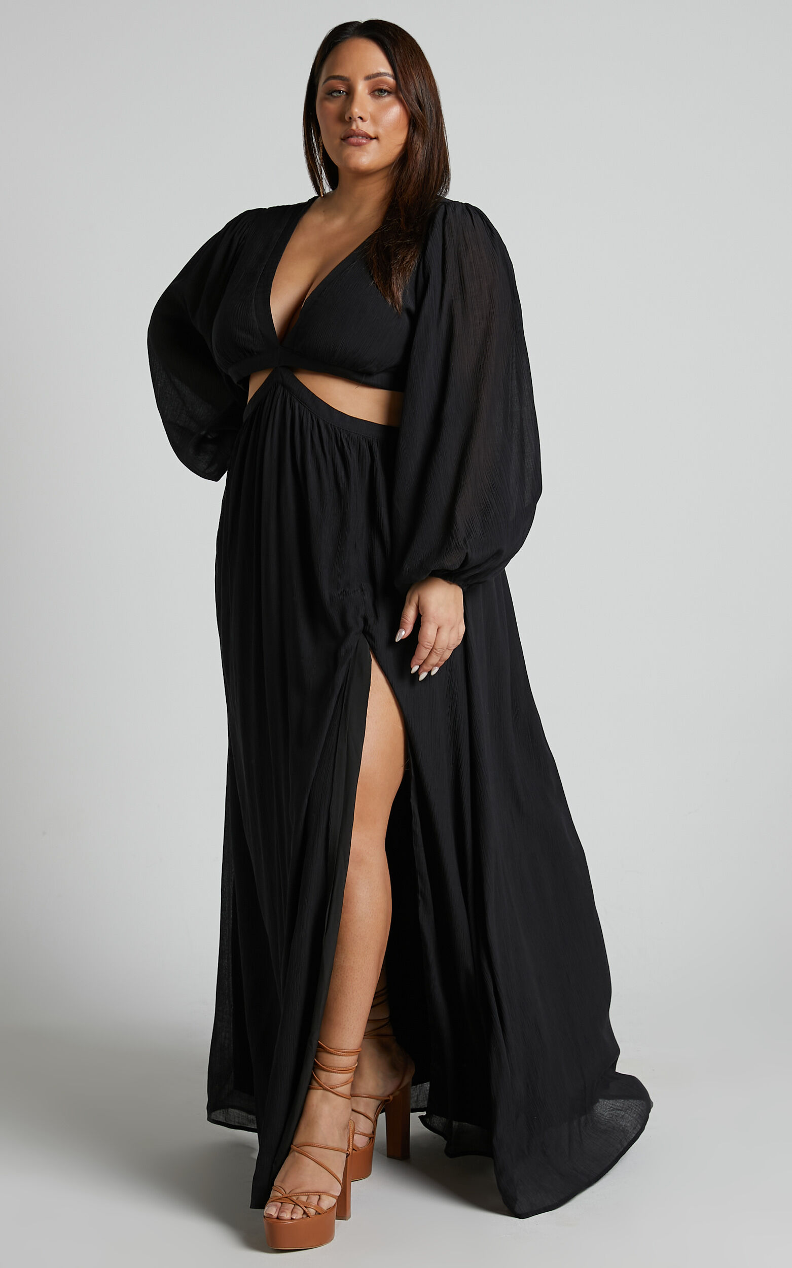 Plus size sales cut out dress