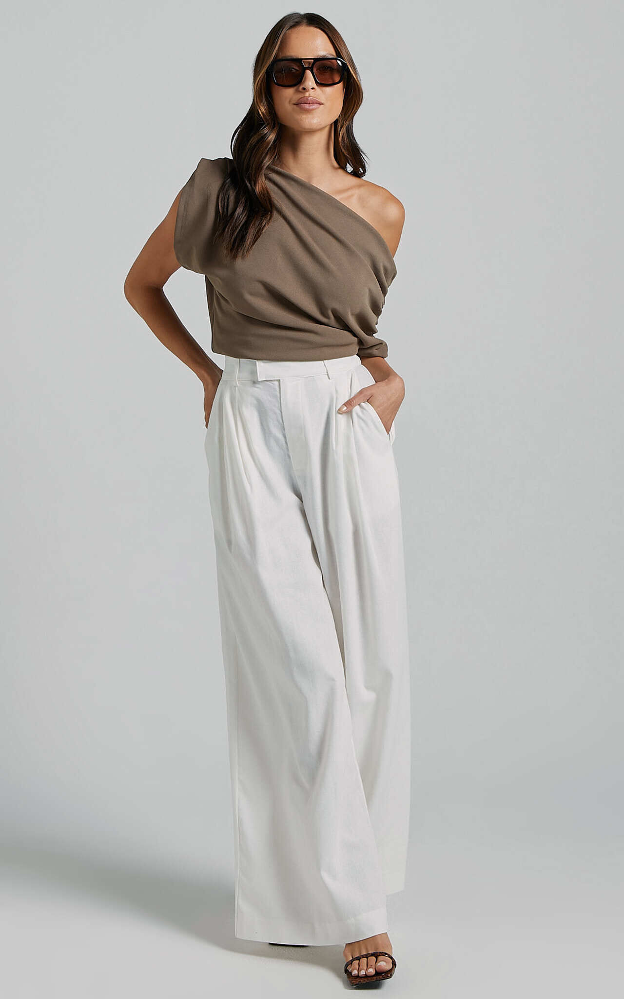 Off white wide leg pants new arrivals