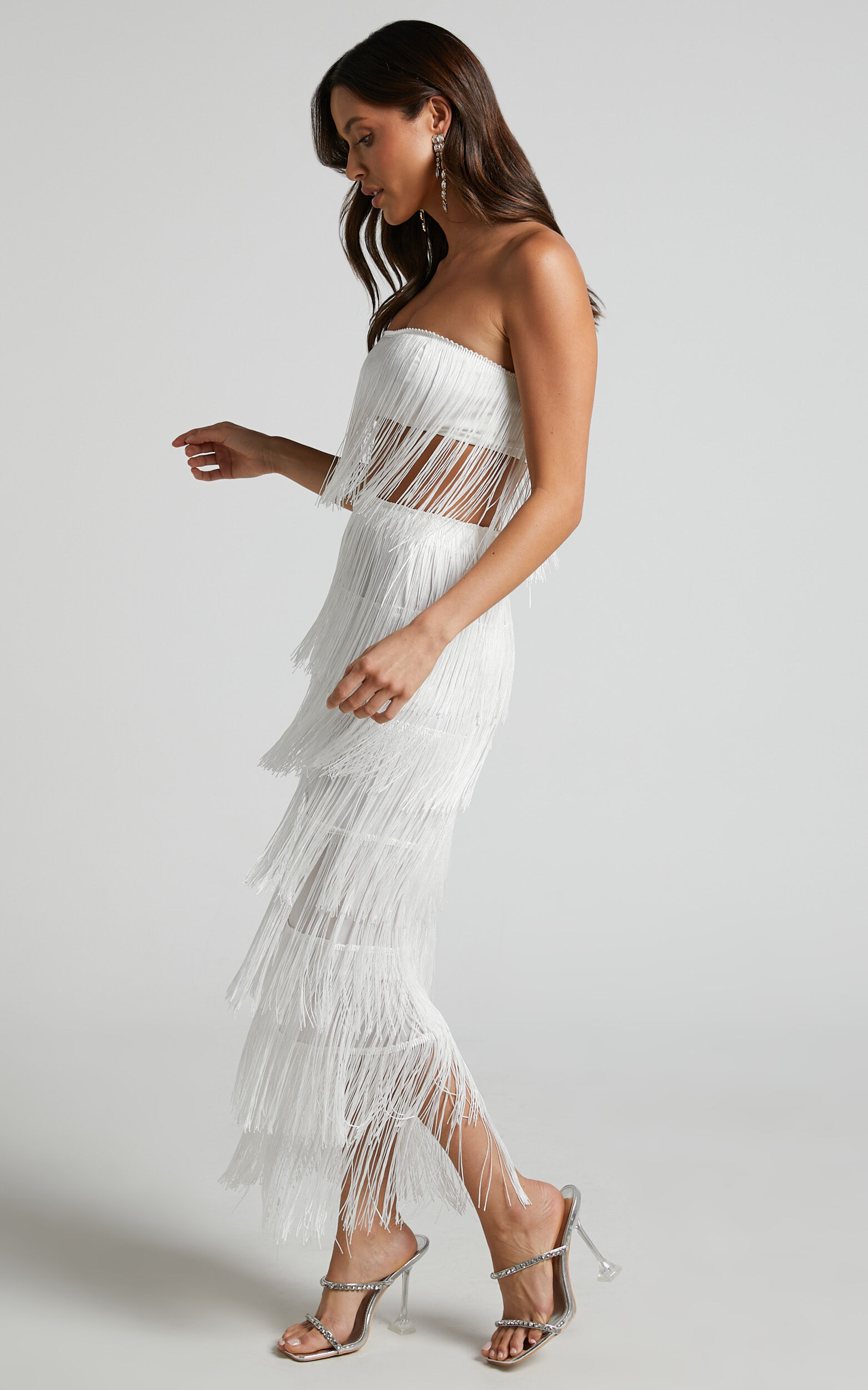 Fringe two 2025 piece skirt set