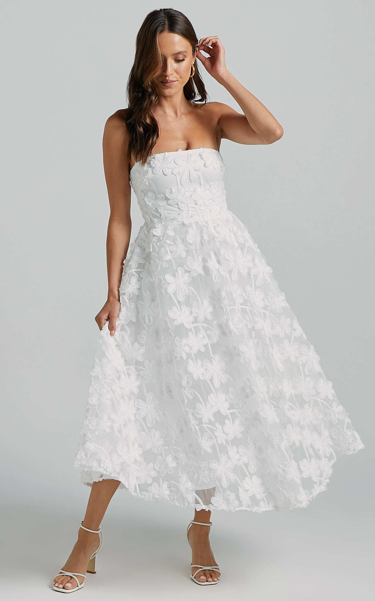 ロゼミューズ ロゼミュ Ribbon pattern dress white ribbon pattern dress – BUNNY APARTMENT
