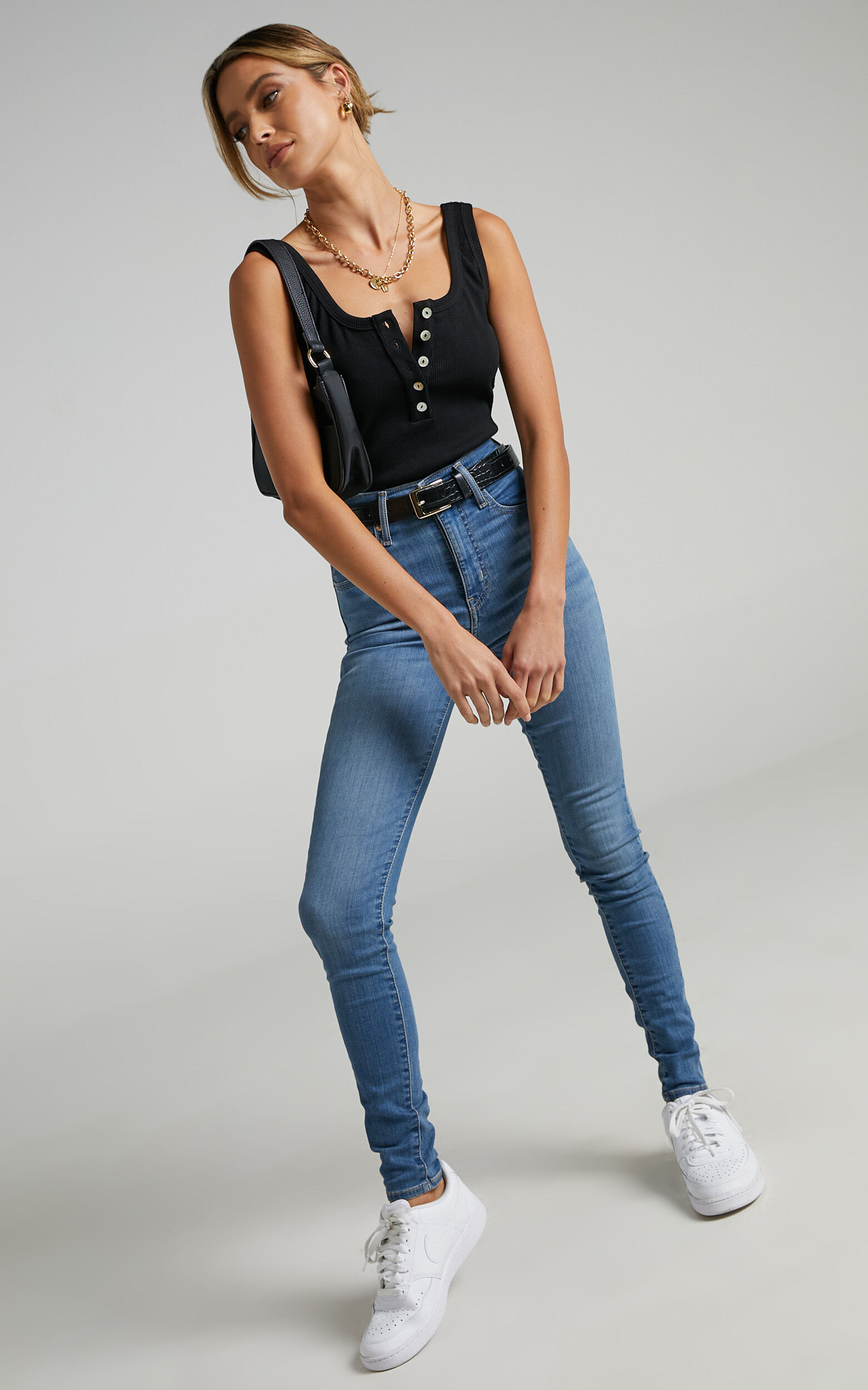 Mile high ankle skinny sale jeans