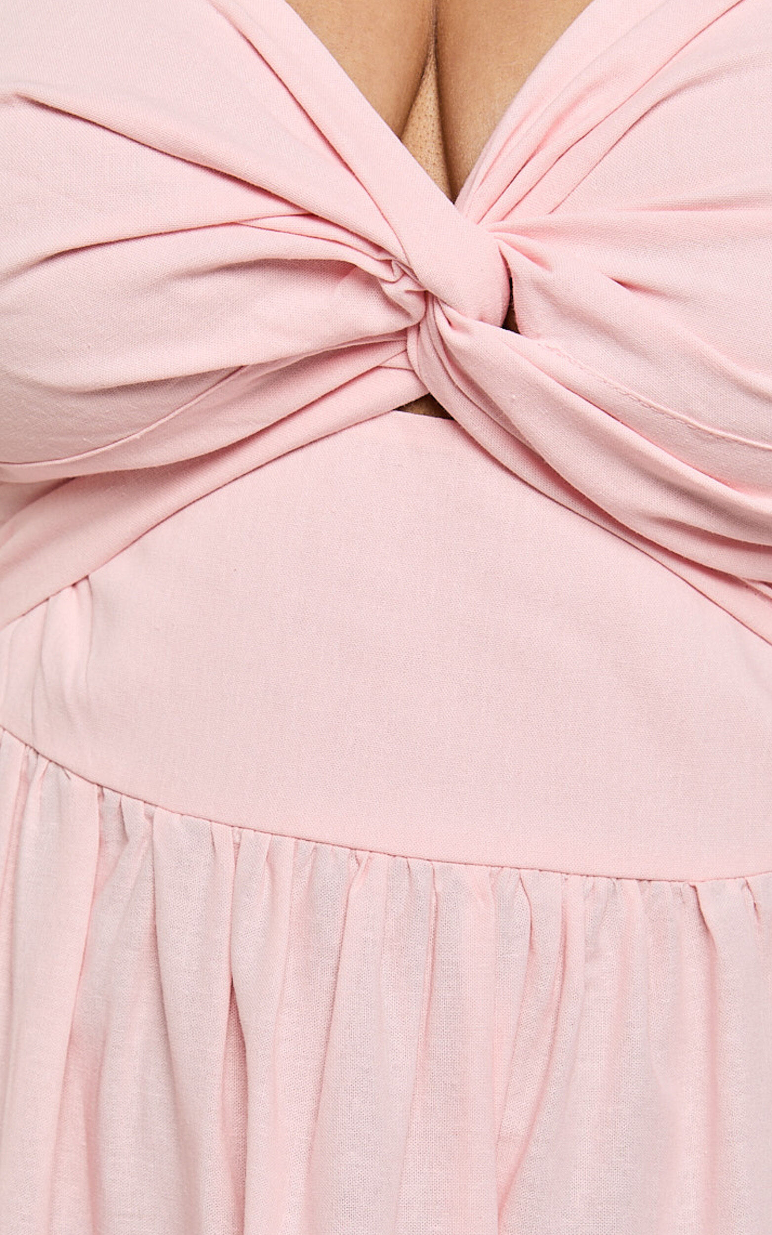 Bow twist midi dress 2025