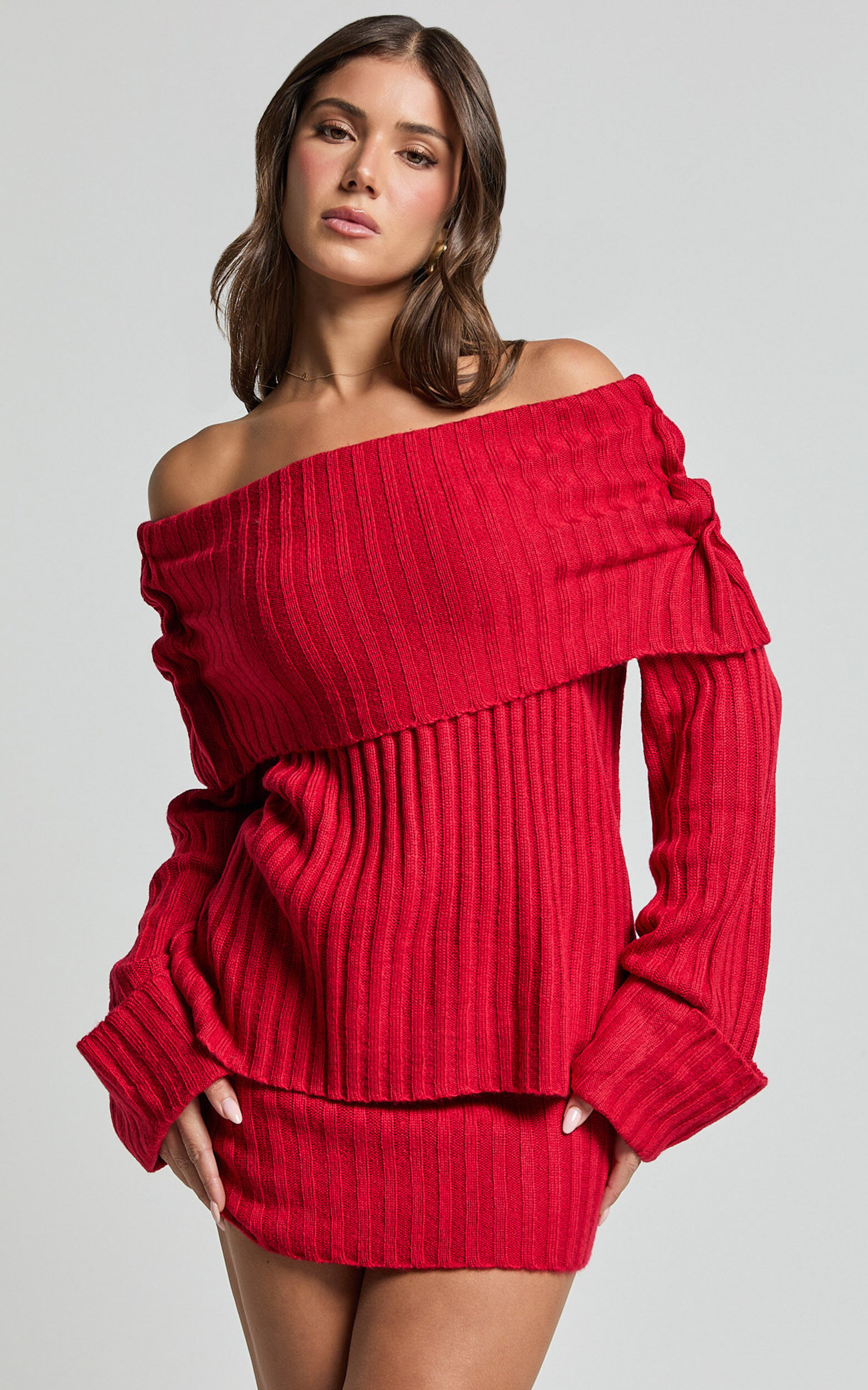 Jumpers off the shoulder top