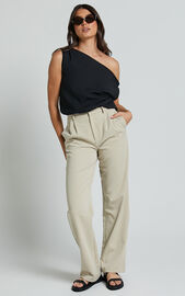 Mabel Bodysuit - Asymmetrical Neckline One Shoulder in Black | Showpo USA