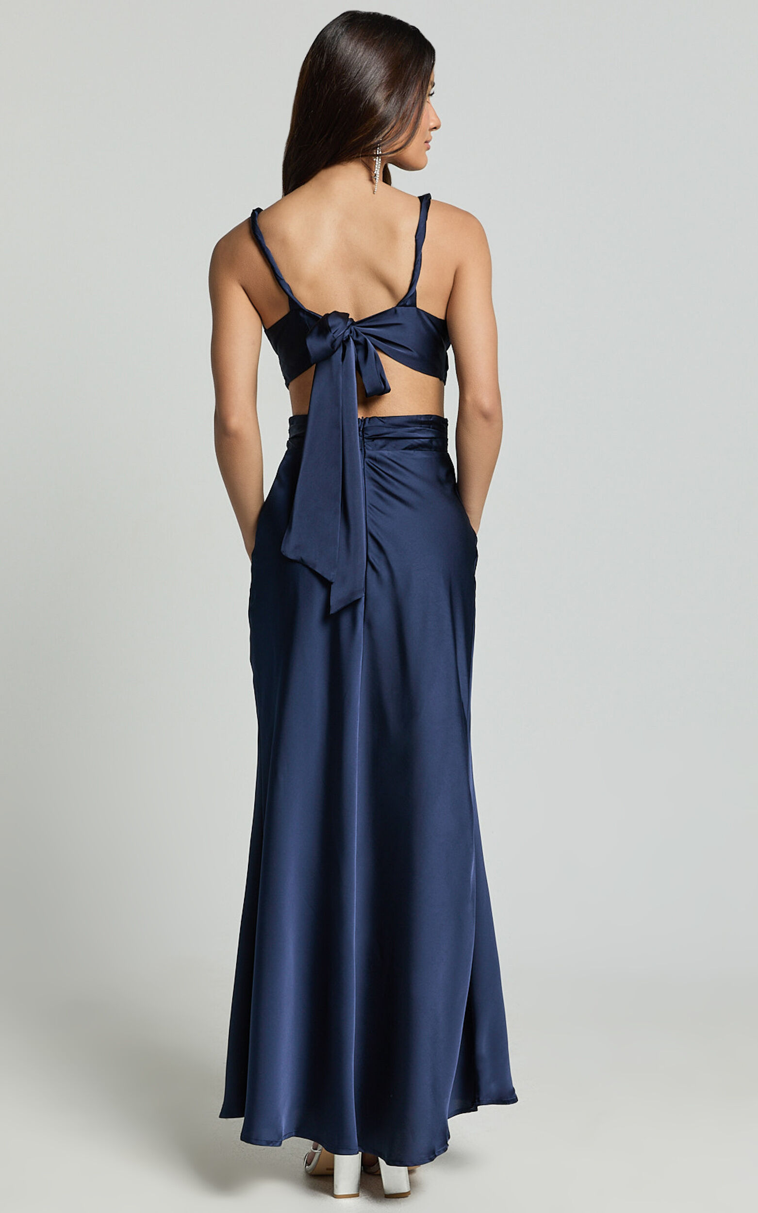 V neck cut out dress hotsell