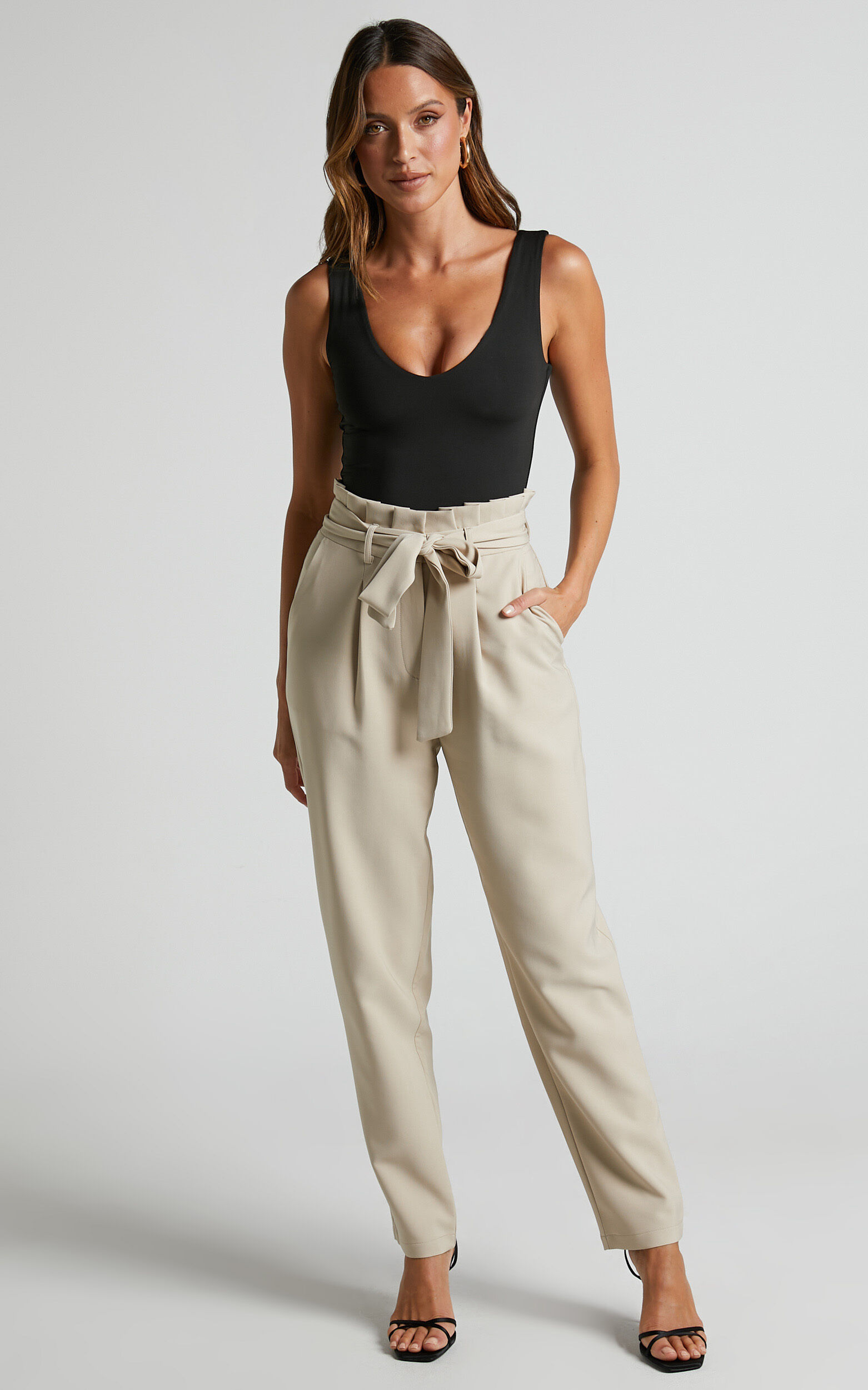 Full length sales paper bag trousers
