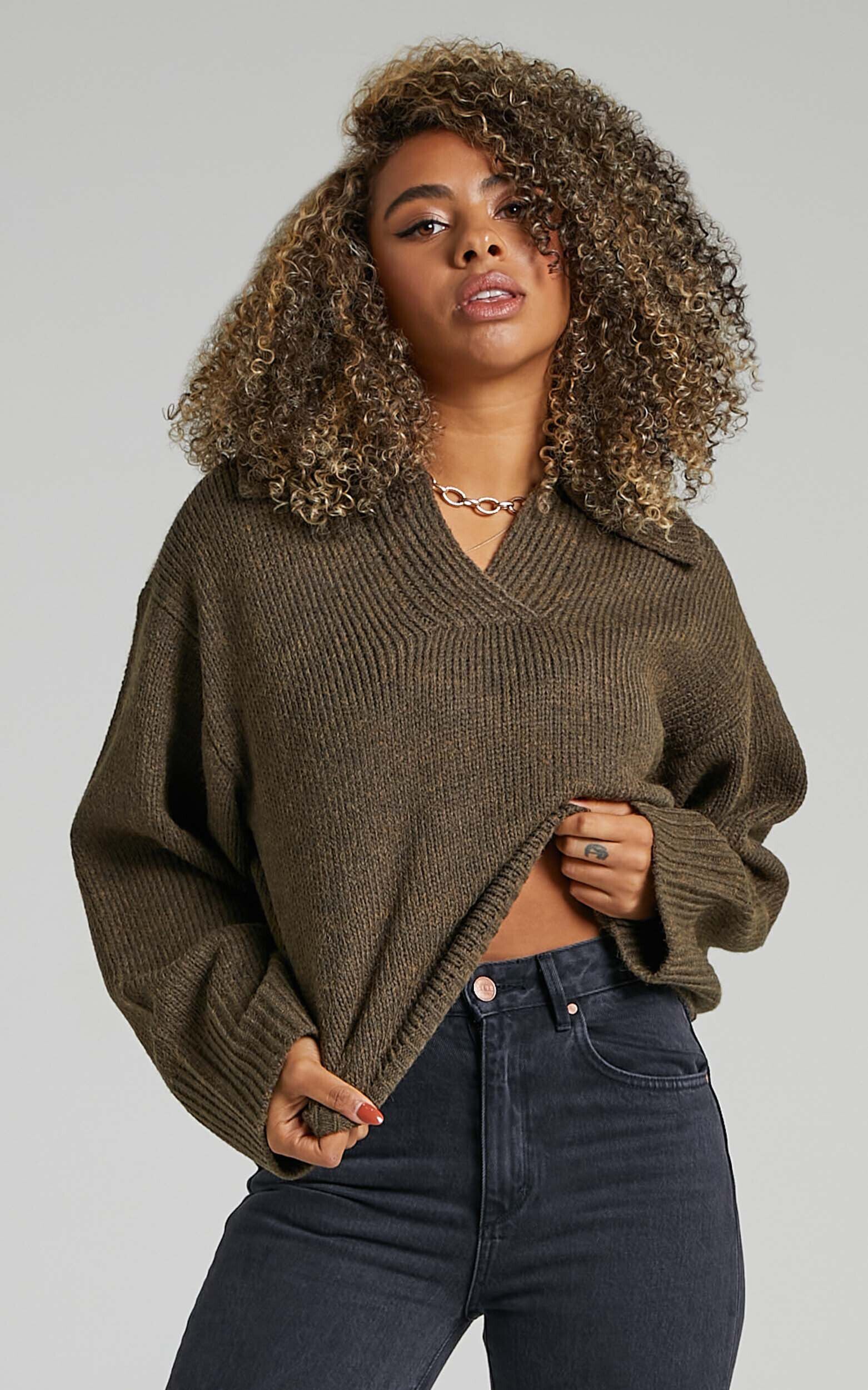 Moss green jumper new arrivals