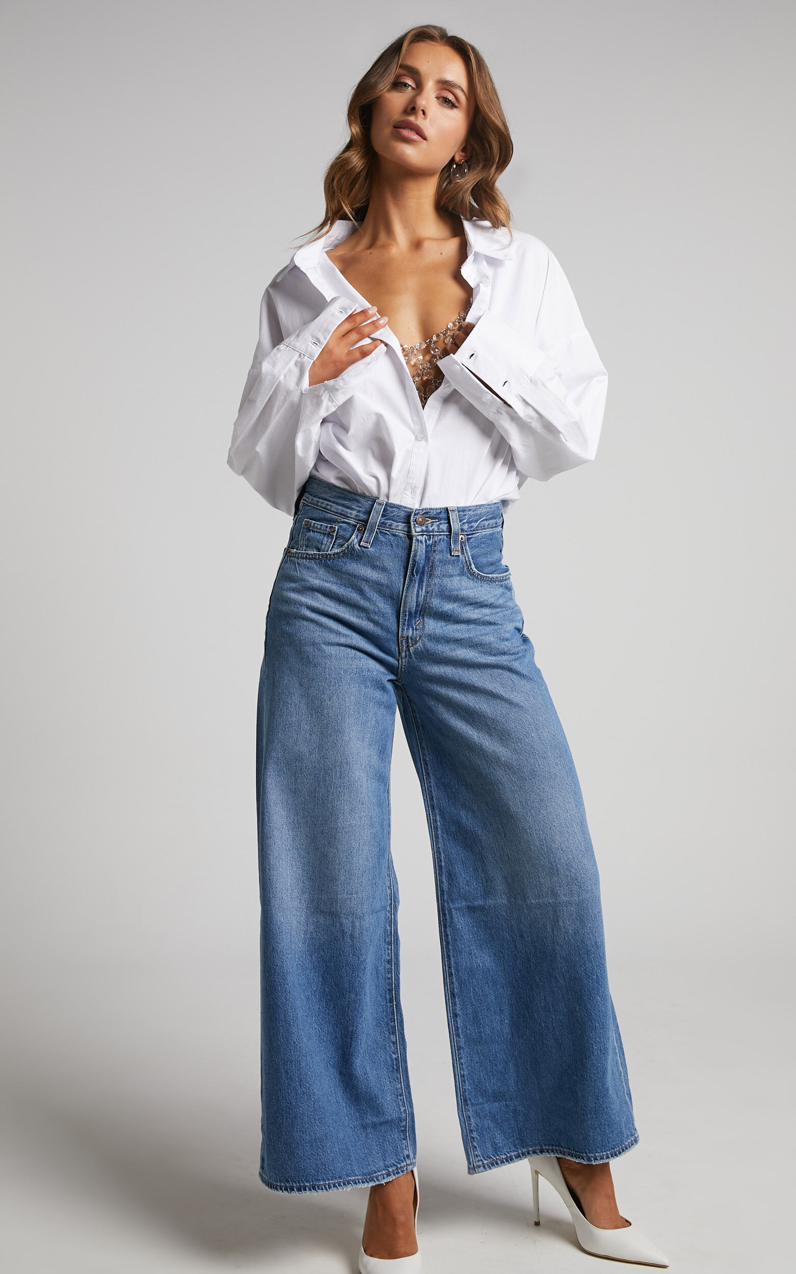 大型セールや時期 in Jeans Leg Wide Flood XL - Levi's KNOW MEDIUM - ALL IT パンツ