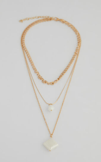 MIMA LAYERED NECKLACE in Gold