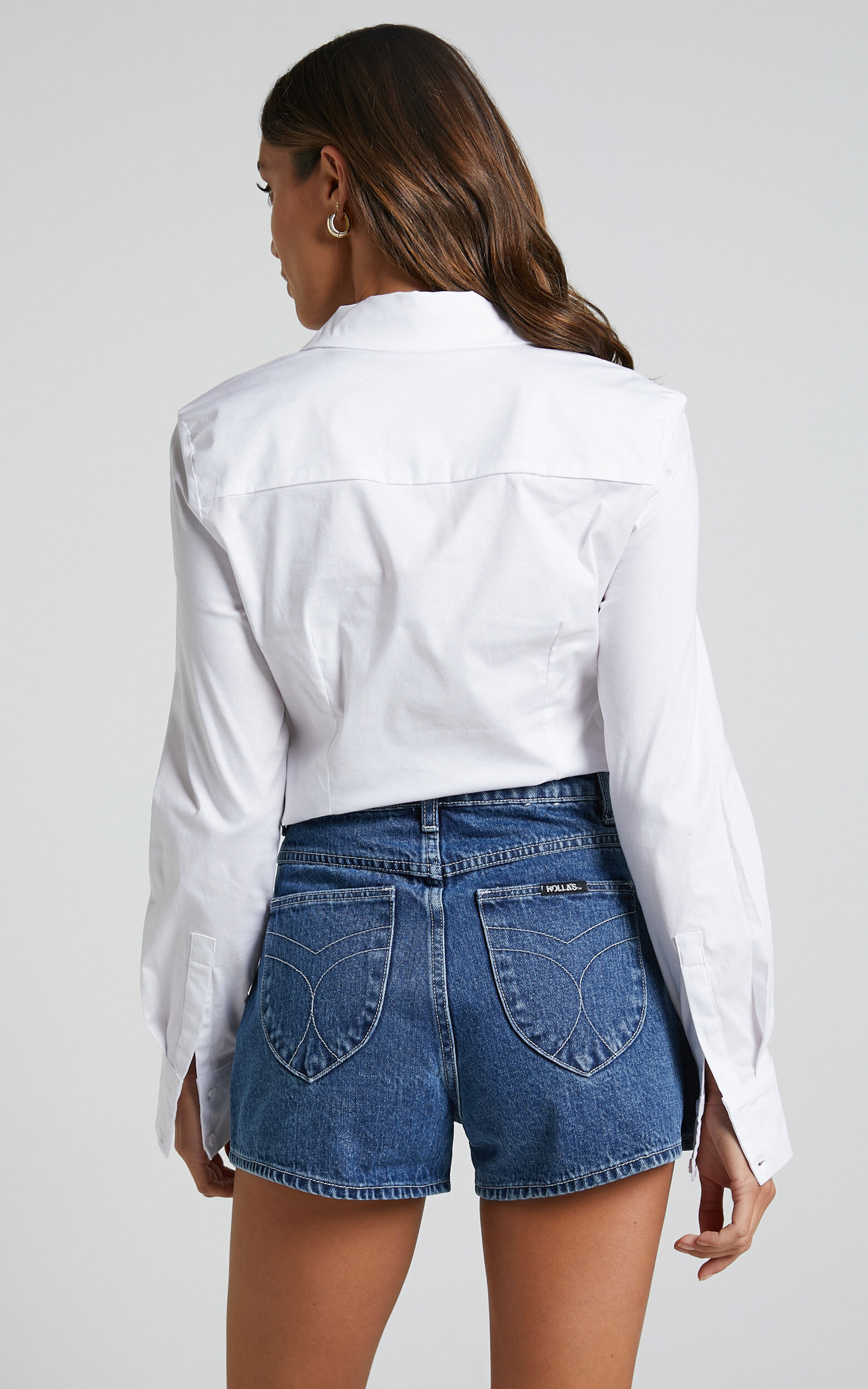 Tie up white shirt online