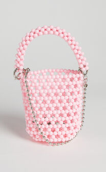 Chonamie Beaded Mini Crossbody Bag in Pink