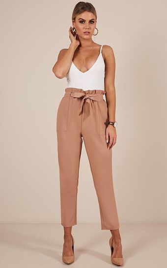 Work Up Pants in Camel