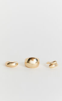 Harleen Rings - 3 Pack Rings in Gold