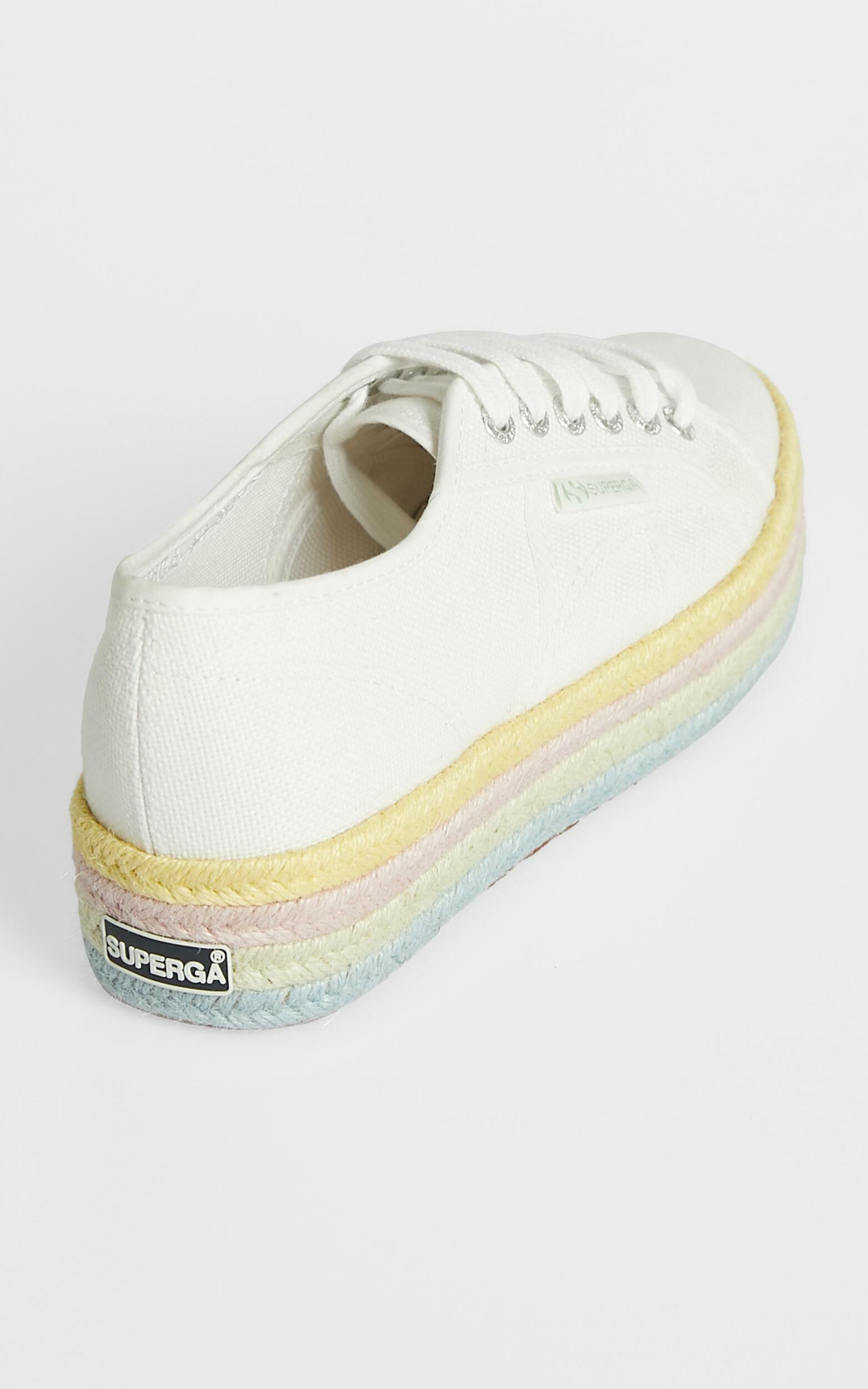 Superga 2790 COT Color Rope in white lemonade pale lilac Showpo
