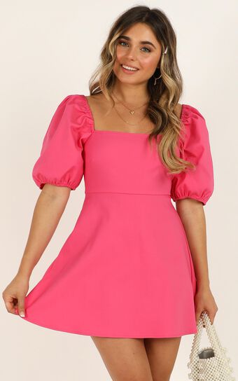 Dolls Baby Dress In Hot Pink
