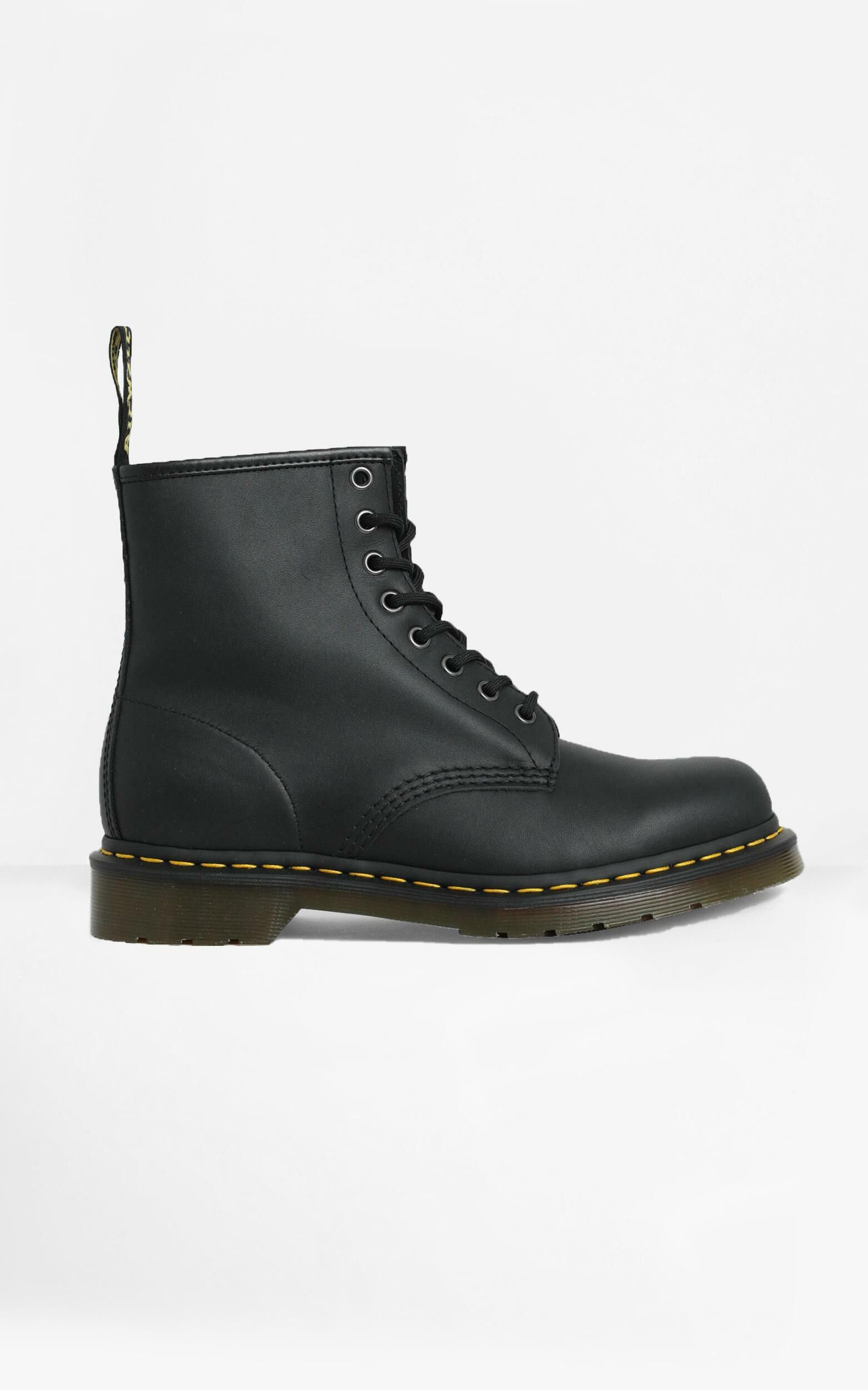 Dr. Martens 1460 Nappa 8 Eye Boot in Black Nappa