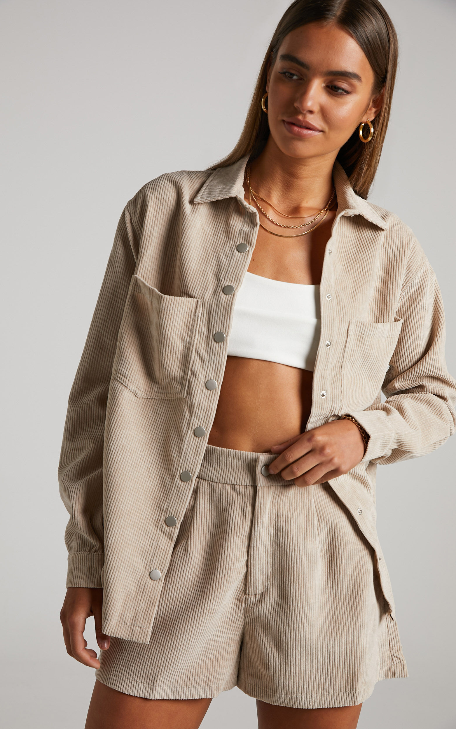 Corduroy shacket hotsell