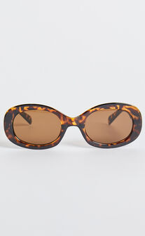 Briggs Sunglasses - Circle Shape Sunglasses in Tort