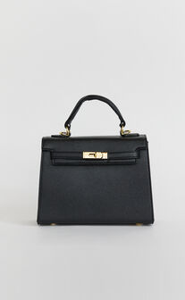 Hera Bag - Top Handle Crossbody Bag in Black