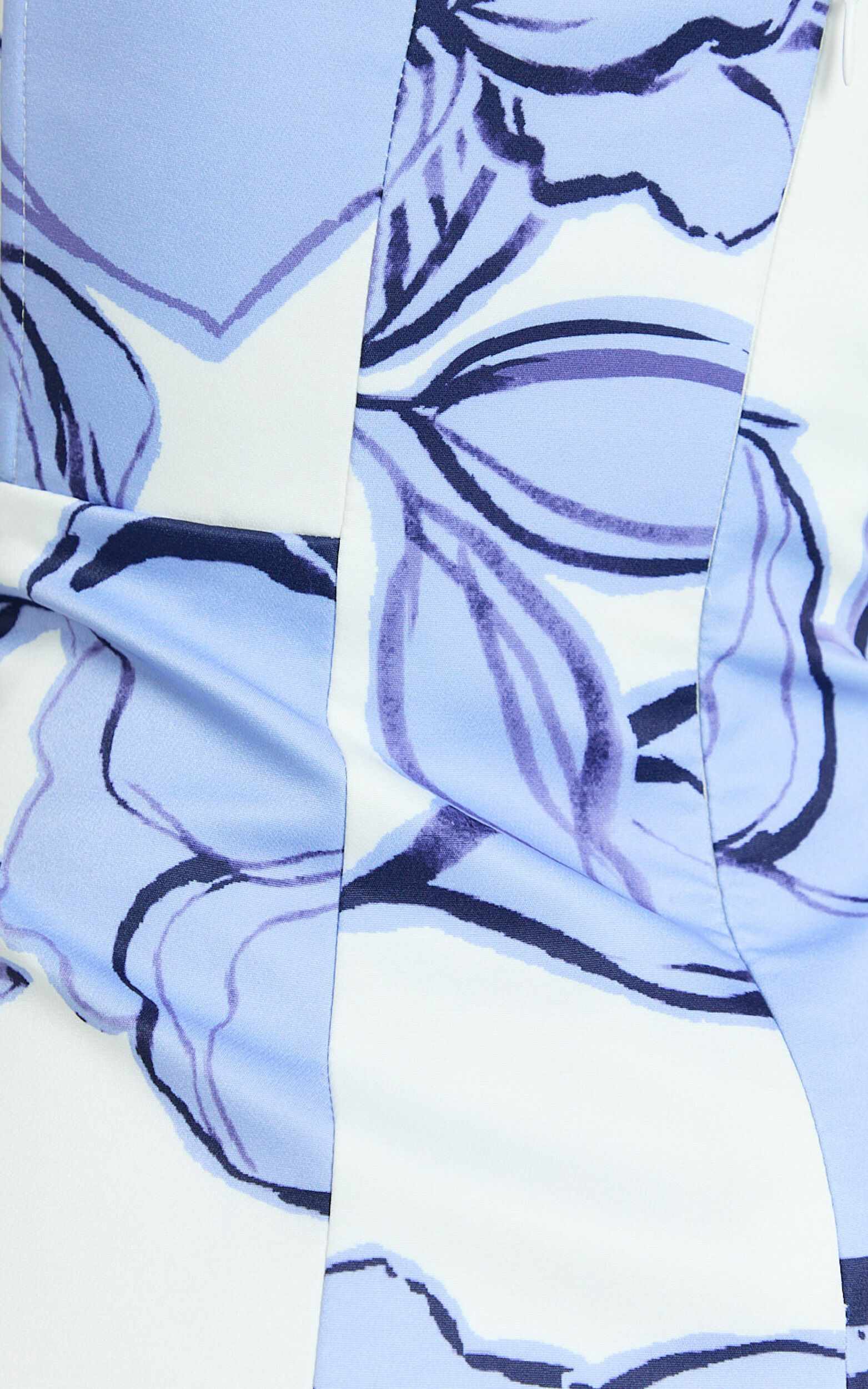 Catharine Mini Dress - Strapless A Line Dress in Blue Floral | Showpo USA
