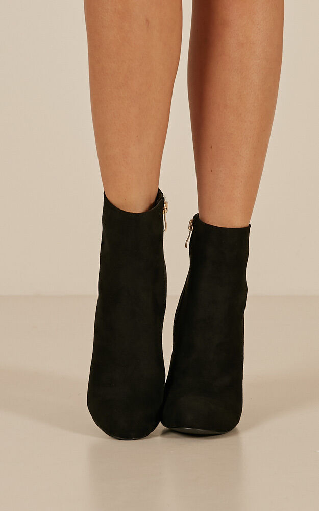 Billini Lia Boots In Black Micro Showpo